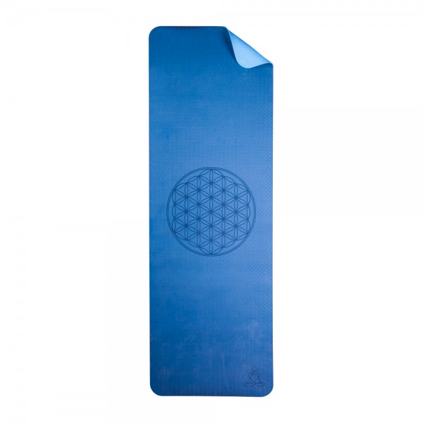 Yogamatte aus TPE 6 mm - blau